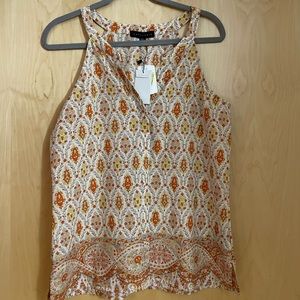 Sanctuary Abstract Print Sleeveless Blouse